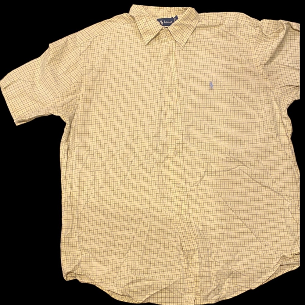 💛Men's button up 
💙Ralph Lauren Polo classic fit